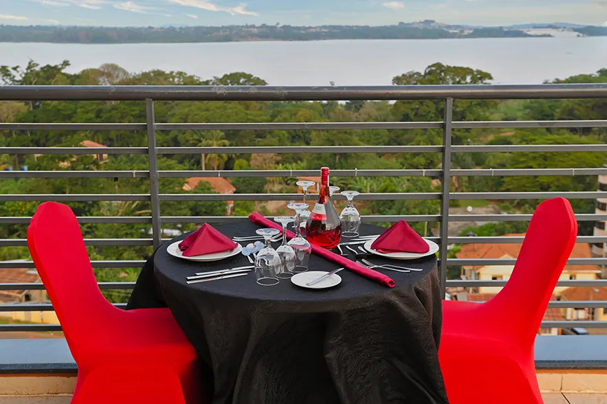 Dining area at K Hotels Entebbe