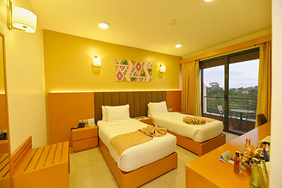 Classic Twin Room interior at K Hotels Entebbe