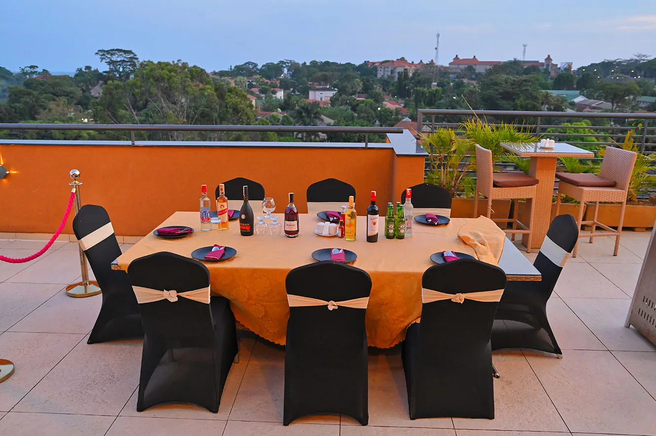 K Rooftop bar and lounge at K Hotels Entebbe